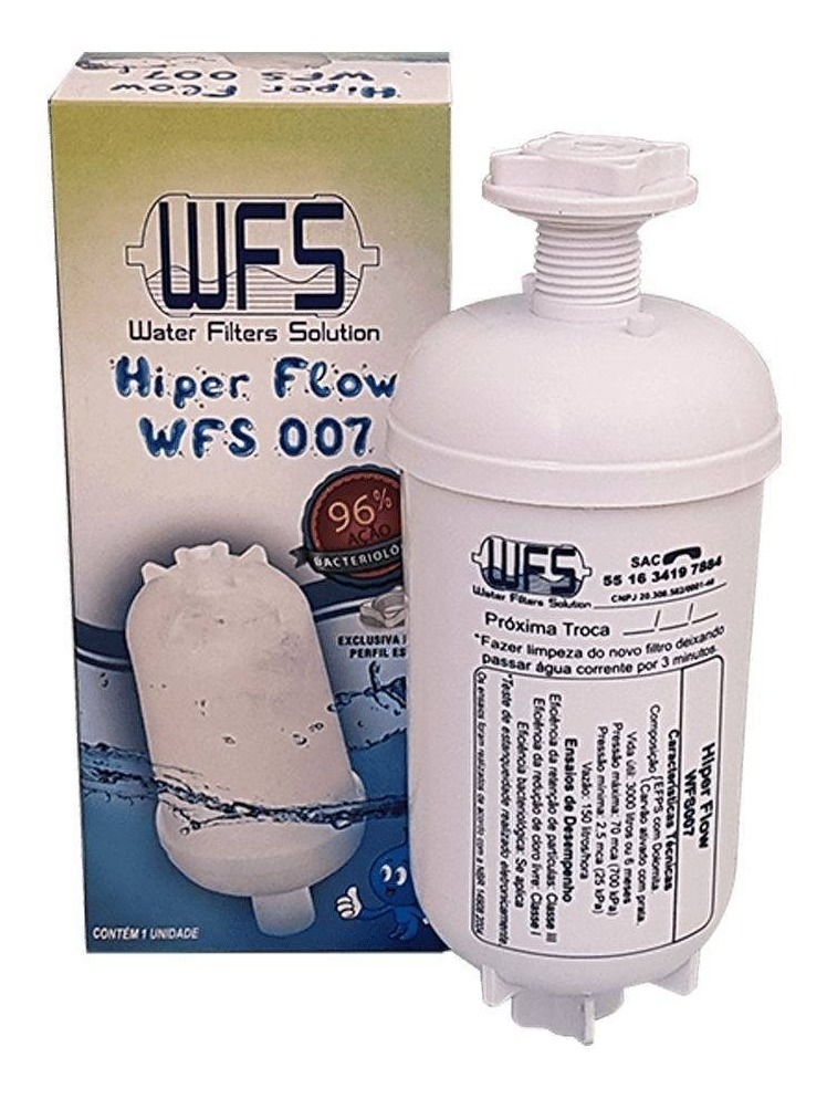 Refil WFS007 Hiper Flow - Compatível com Bebedouro de Pressão de Coluna